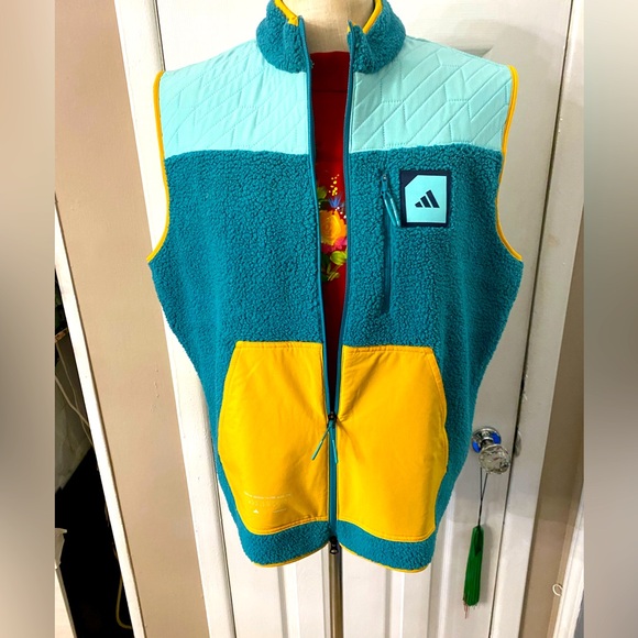 NWT Adidas [M] Adicross ADX Padded Fleece Vest - Picture 9 of 10